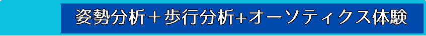 姿勢分析・歩行分析・オーソティクス体験